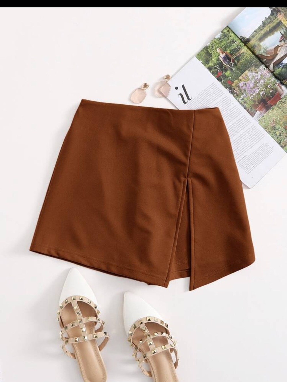 Brown skort